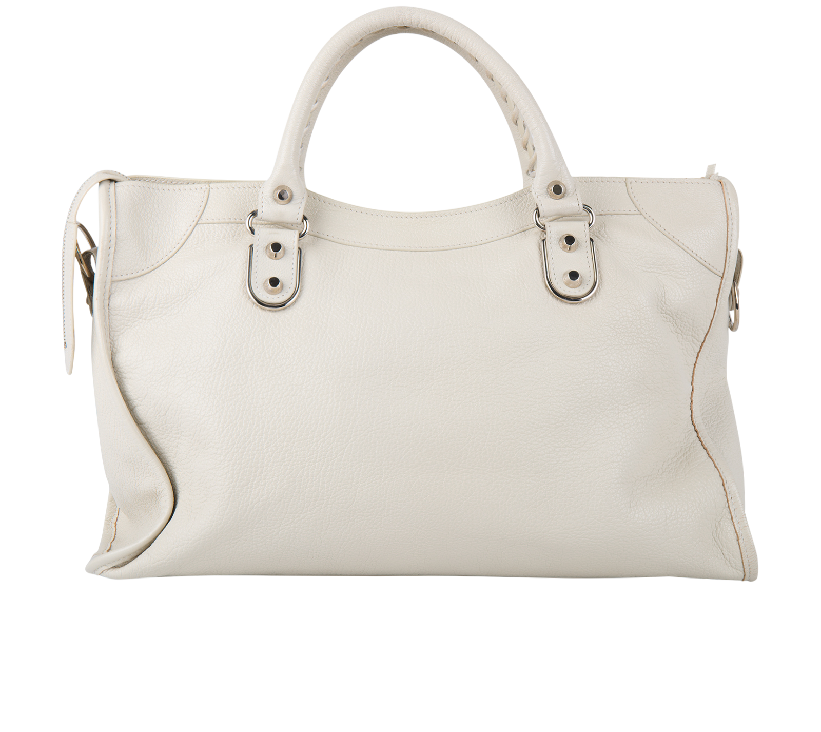 City Bag, &pound;595, Handbags, Cream, Leather, Back view